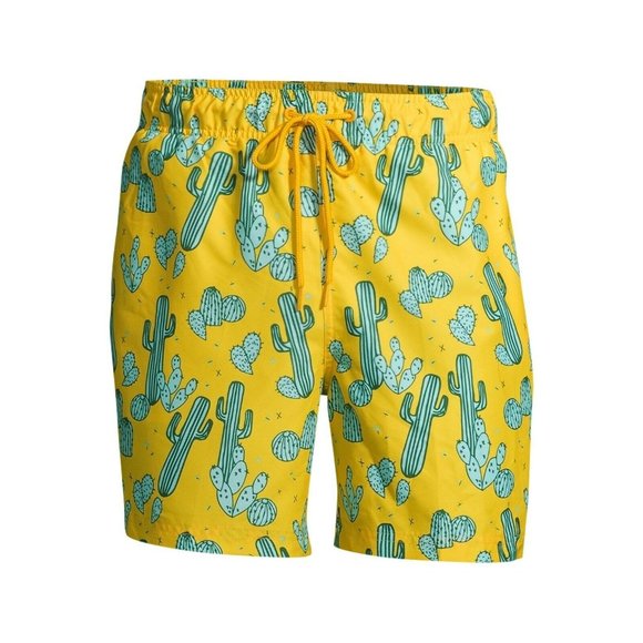 NWT George Swim Trunks‎ Shorts 3X 48 50 Gold Cactus - Picture 2 of 3